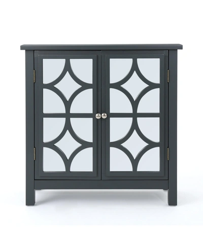 Shop Noble House Melora Mirror Finished Double Door Cabinet
