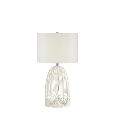 Shop Pacific Coast Lighting White Rope Cage Table Lamp
