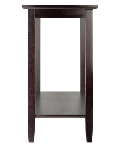 Shop Winsome Genoa Rectangular Console Table With Glass And Shelf