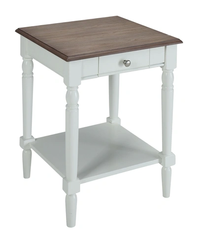 Shop Convenience Concepts French Country 1 Drawer End Table With Shelf