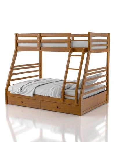 Shop Furniture Of America Laudrie Twin Over Full Bunk Bed