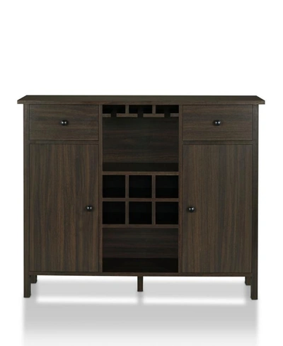 Shop Furniture Of America Corrinna 6-bottle Wine Cabinet