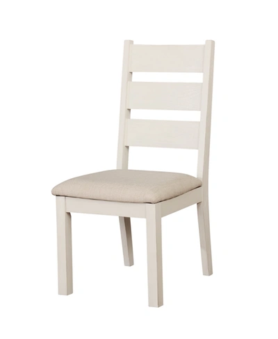 Shop Furniture Of America Gwen Weathered White Side Chair (set Of 2)