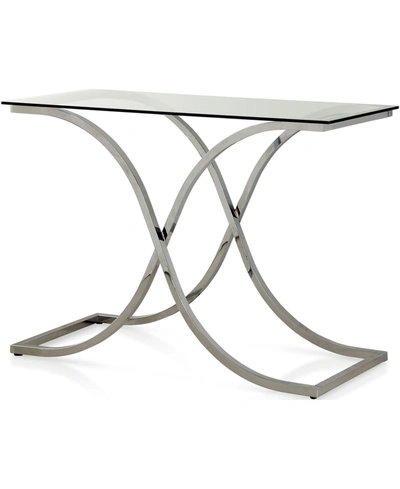 Shop Furniture Of America Sarif Glass Top Console Table