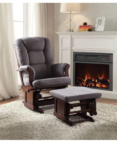 Shop Acme Furniture Aeron 2-piece Glider Chair & Ottoman