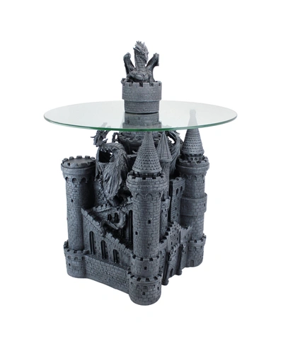Shop Design Toscano Lord Langton's Castle Glass-topped Sculptural Table