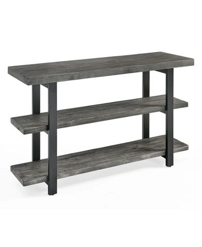 Shop Alaterre Furniture Pomona Metal And Reclaimed Wood Media Console Table