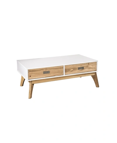 Shop Manhattan Comfort Mid-century Modern 2-drawer Jackie 1.0 Coffee Table