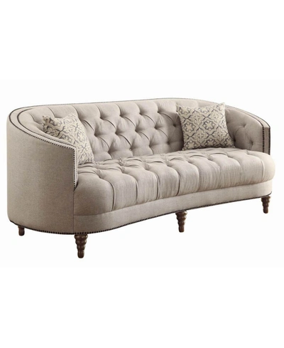 Shop Macy's Coaster Home Furnishings Avonlea Sofa With Button Tufting
