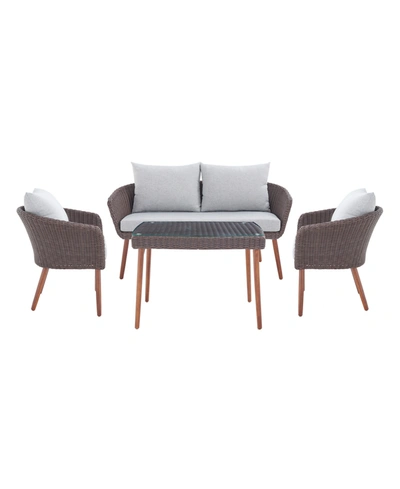 Shop Alaterre Furniture Athens All-weather Wicker Outdoor Conversation Set With Cocktail Table Set