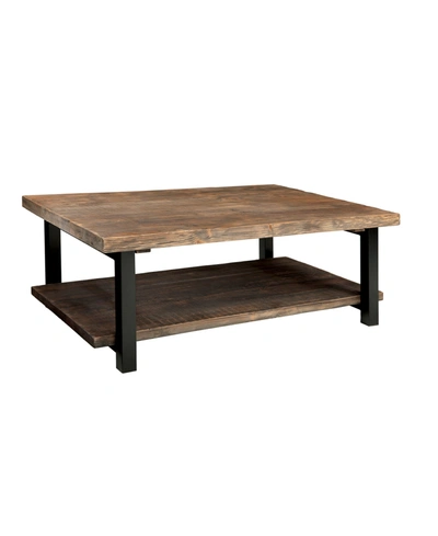 Shop Alaterre Furniture Pomona 48"l Metal And Reclaimed Wood Coffee Table