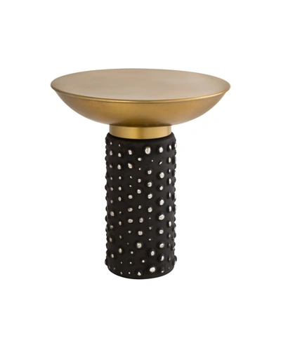 Shop Tov Furniture Blaze Glass And Brass Side Table