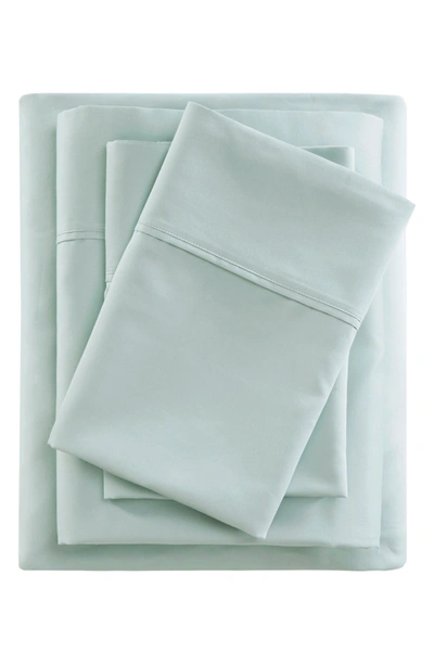 Shop Beautyrest 600 Thread Count Cooling Cotton Rich Sheet Set In Seafoam