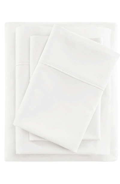 Shop Beautyrest 400 Thread Count Wrinkle Resistant Cotton Sateen Sheet Set In White