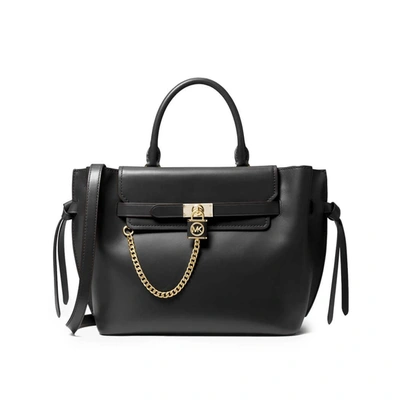 Shop Michael Kors Hamilton Legacy Black Handbag In Nero