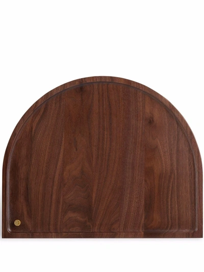 Shop Aytm Session Rounded Tray In Brown