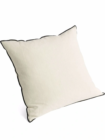 Shop Hay Contrasting-trim Cushion In White