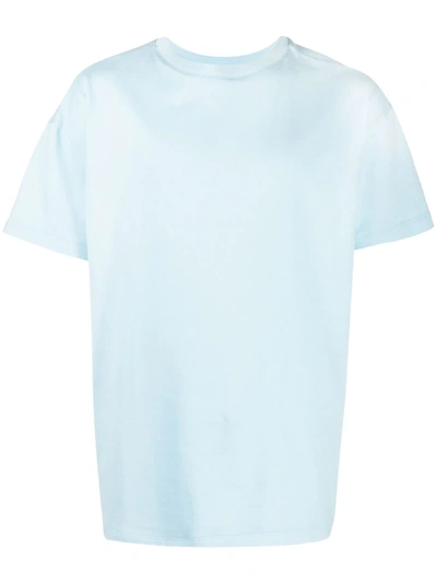 Shop Styland Round Neck Short-sleeved T-shirt In Blue