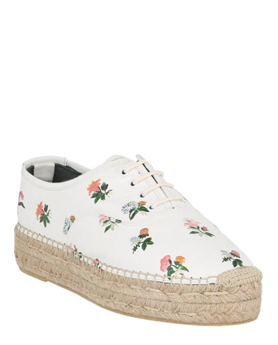 Saint Laurent Floral Leather Espadrille Sneakers White ref.414381 - Joli  Closet