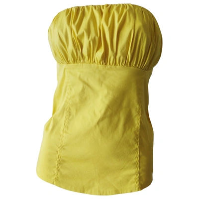 Pre-owned Elisabetta Franchi Corset In Yellow
