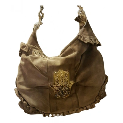 Pre-owned Manoush Velvet Handbag In Grey