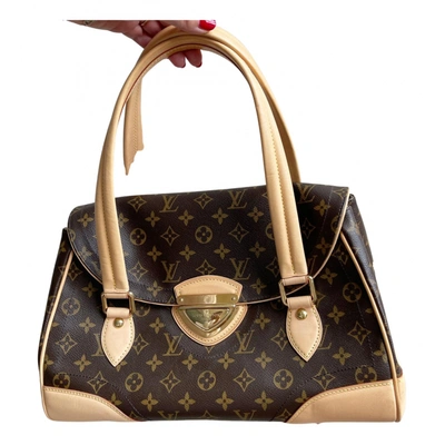 Beverly cloth mini bag Louis Vuitton Brown in Cloth - 21788037