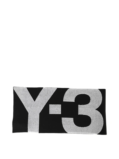 Shop Y-3 Logo Inlay Scarf In Black