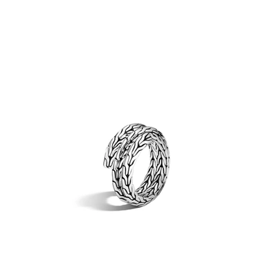 John Hardy Sterling Silver Classic Chain Tiga Double Coil Ring In Multicolor