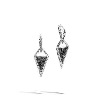 Shop John Hardy Tiga Transformable Drop Earring Ebs9005254blsbn In Black Spinel