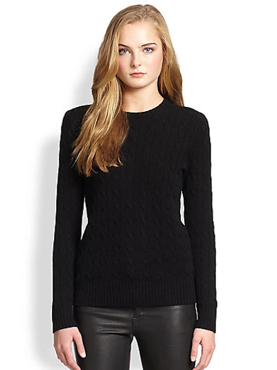 Polo Ralph Lauren Cashmere Crewneck Sweater In Polo Black