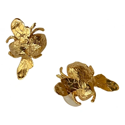 Pre-owned Elise Tsikis Earrings In Gold