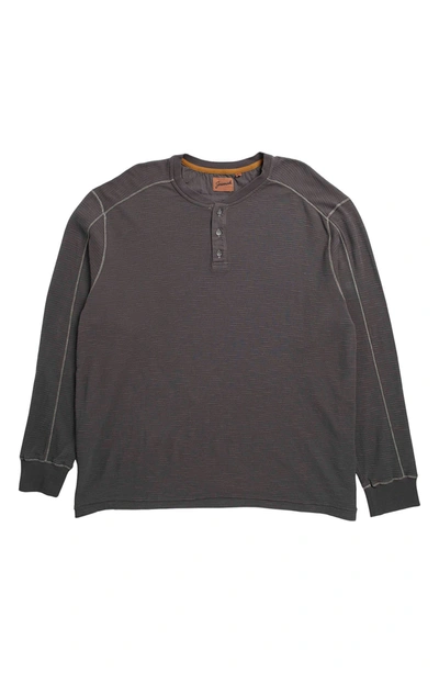 Shop Jeremiah Mesa Slub Waffle Henley In Coal