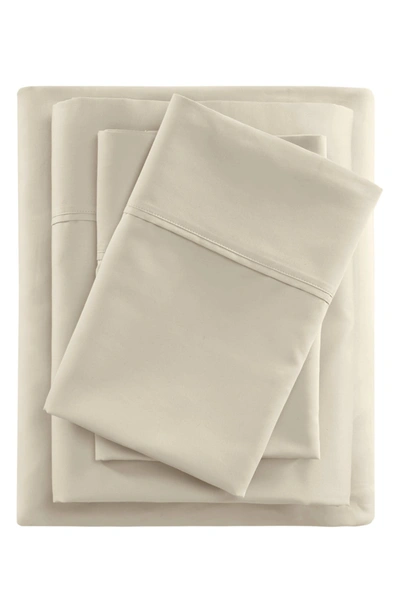 Shop Beautyrest 400 Thread Count Wrinkle Resistant Cotton Sateen Sheet Set In Ivory