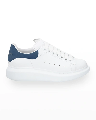 Shop Alexander Mcqueen Oversized Sneakers In White/blue