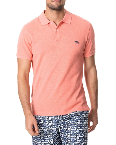 Shop Rodd & Gunn Men's The Gunn Polo Shirt In Salmon