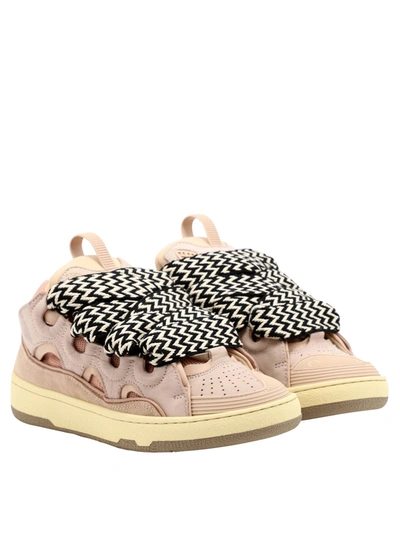 Shop Lanvin "curb" Sneakers In Pink
