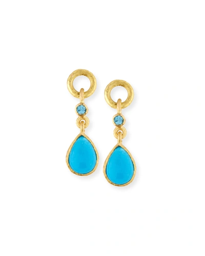 Shop Elizabeth Locke Sleeping Beauty Turquoise Earring Pendants