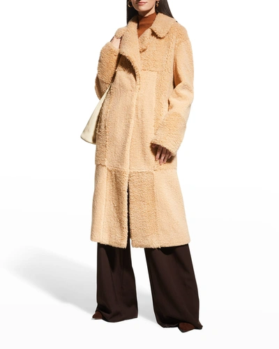 Shop A.l.c Stanford Faux-fur Coat In Sweetseed