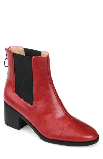 Journee Collection Comfort Foam Nigella Bootie In Red