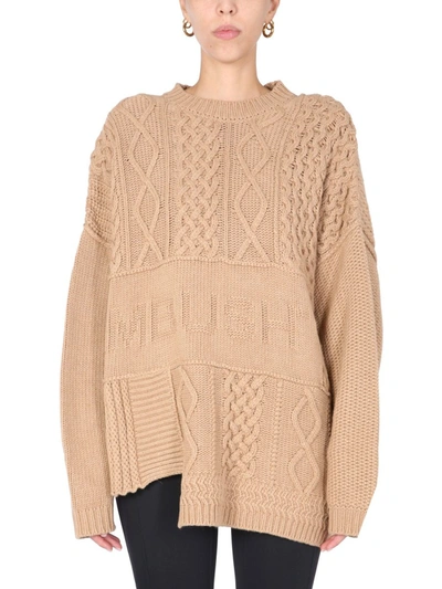 Shop Ambush Women's Beige Viscose Sweater