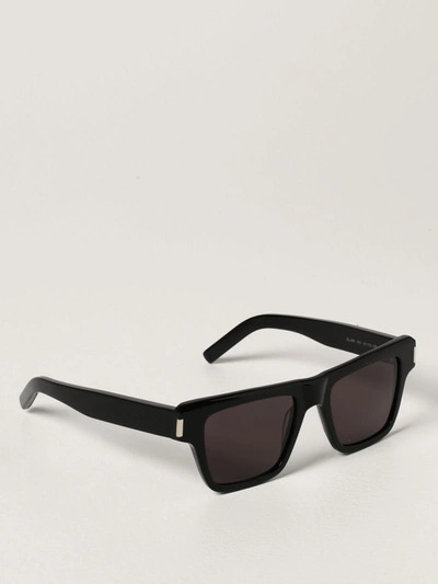 Shop Saint Laurent Sunglasses In Acetate In Black