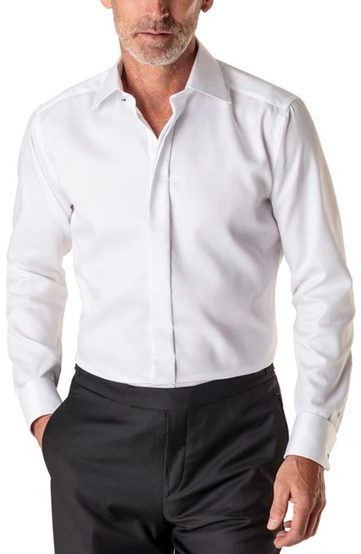 Shop Eton Contemporary Fit Cotton Tuxedo Shirt In White