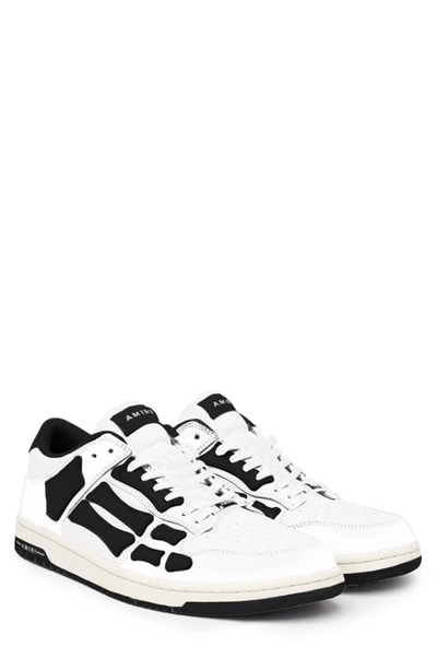 Shop Amiri Skel Low Top Sneaker In White/ Black