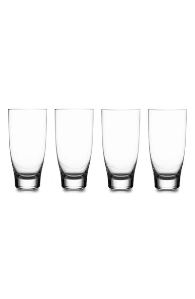Shop Nambe Vie Set Of 4 Highball Glasses In Clear