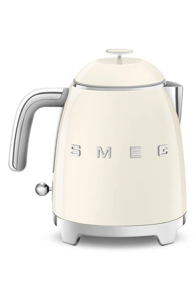 Smeg 50s Style Retro Mini Kettle Cream In Cream