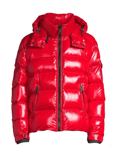 Shop Sam Men's Glacier Down Puffer Jacket In Cherry