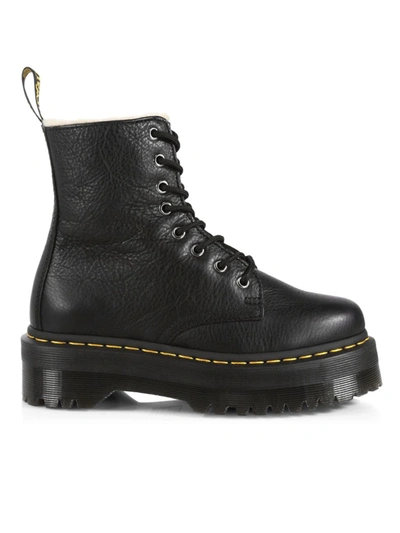 Shop Dr. Martens' Jadon Pisa Leather Boots In Black