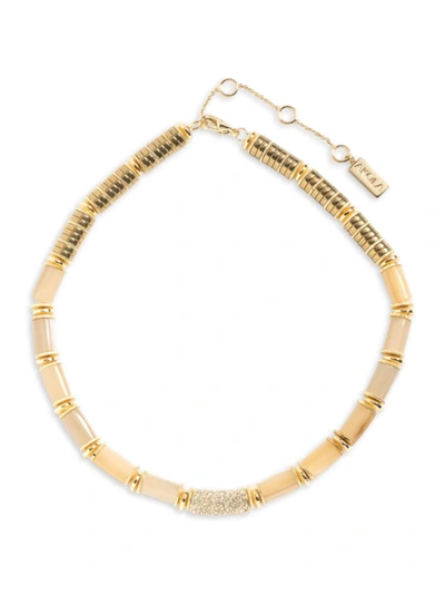 Shop Akola Women's Prianka 10k Gold-plated & Multi-stone Beaded Necklace In Caramel