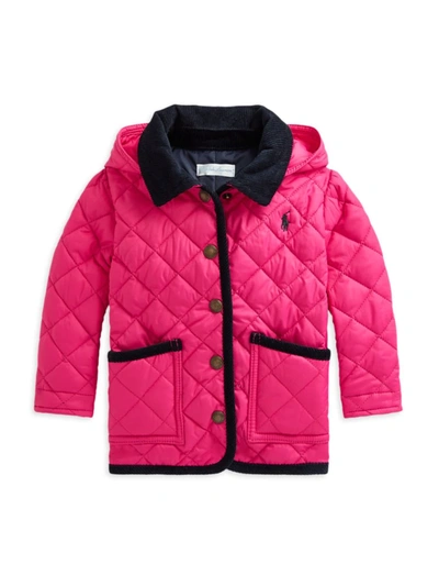 Ralph Lauren Baby Girl's Water-resistant Barn Jacket In Sport Pink |  ModeSens