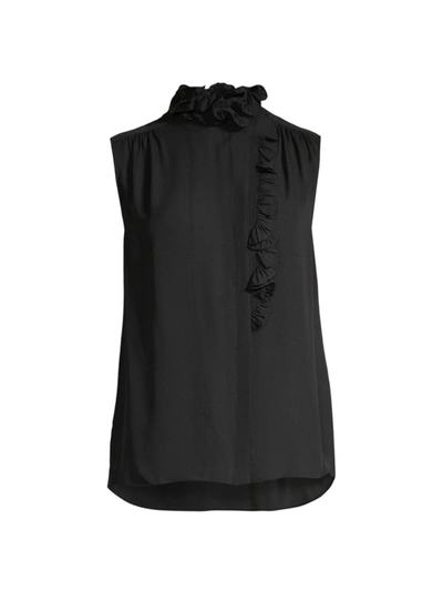 Shop Kobi Halperin Women's Moana Sleeveless Silk Blouse In Black